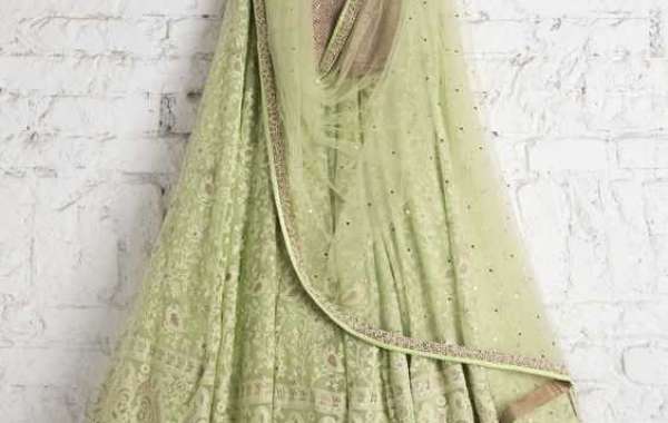 Traditional Look in Saree | Georgette Chikankari Kurti | Aari Design | onlinechikan.com