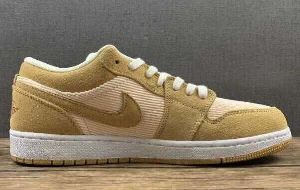 DH7820-700 Air Jordan 1 Low SE Twine Orange Quartz Sneakers Hot Sale